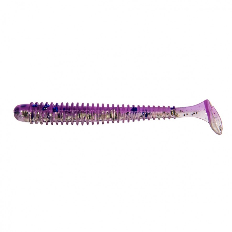 Виброхвост Helios Liny Catcher 2,35"/6 см, цвет Silver Sparkles & Fio 12 шт HS-5-036 , 